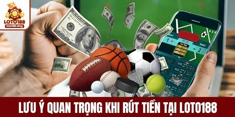 Một số điều quan trọng khi rút tiền LOTO188